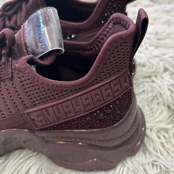 Steve Madden Burgundy Multi Maxima Sneaker - Picture 7 of 12